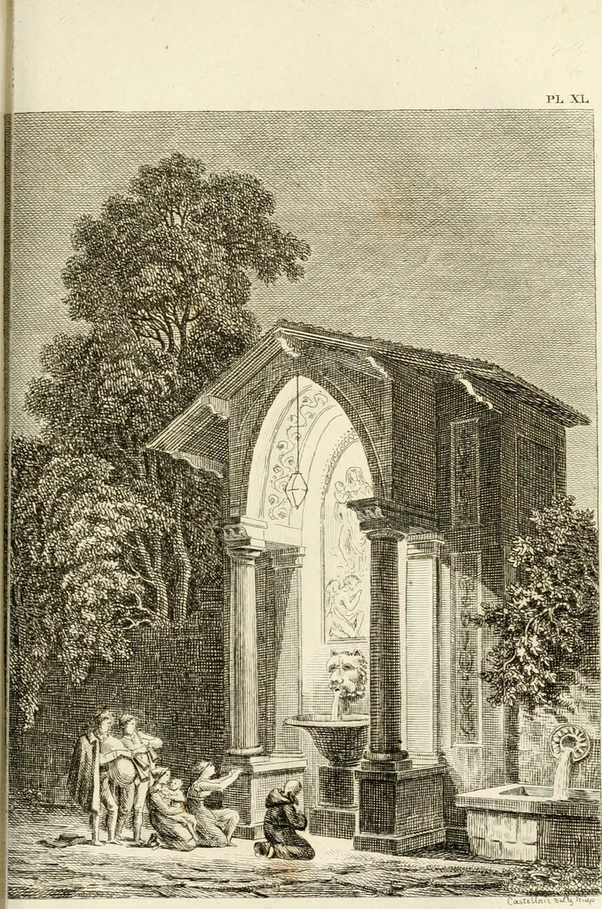 An illustration from Lettres sur l'Italie : faisant suite aux Lettres sur la Morée, l'Hellespont et Constantinople, 1819, leaf 208