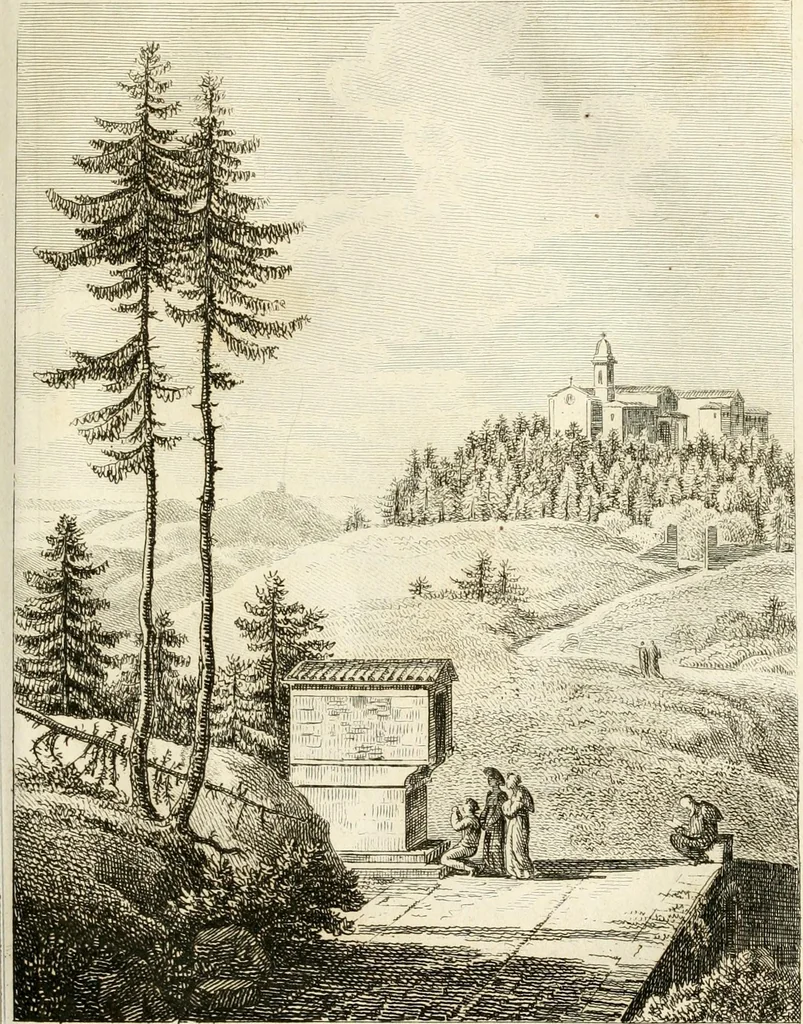 An illustration from Lettres sur l'Italie : faisant suite aux Lettres sur la Morée, l'Hellespont et Constantinople, 1819, leaf 218