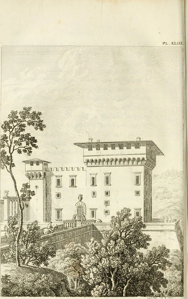 An illustration from Lettres sur l'Italie : faisant suite aux Lettres sur la Morée, l'Hellespont et Constantinople, 1819, leaf 233