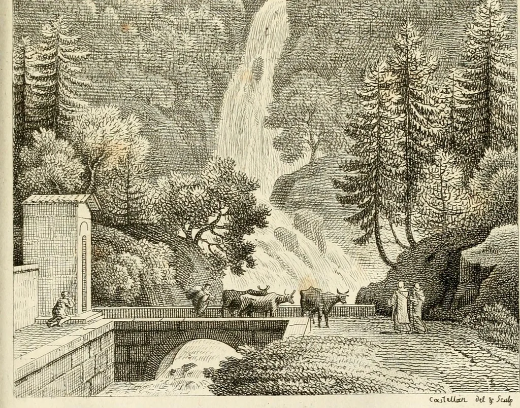 An illustration from Lettres sur l'Italie : faisant suite aux Lettres sur la Morée, l'Hellespont et Constantinople, 1819, leaf 386