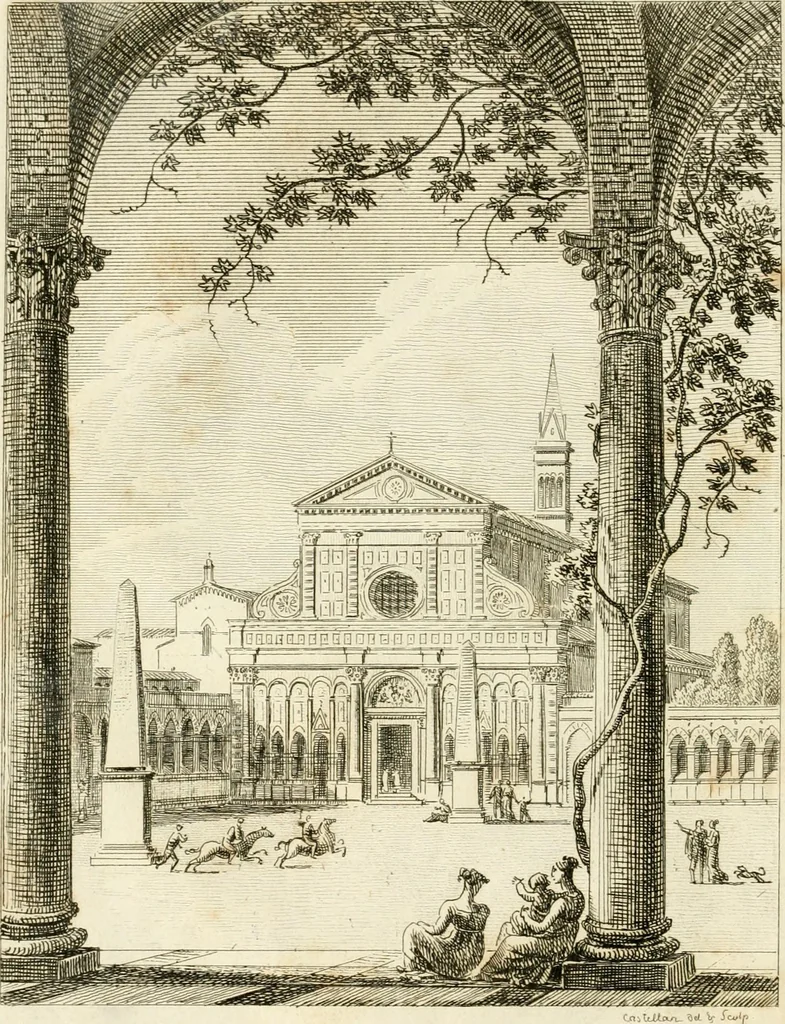 An illustration from Lettres sur l'Italie : faisant suite aux Lettres sur la Morée, l'Hellespont et Constantinople, 1819, leaf 7
