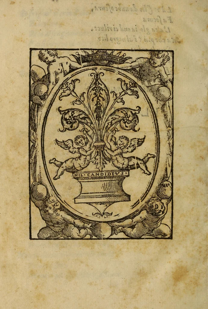 An illustration from L'Euridice, 1600, leaf 45