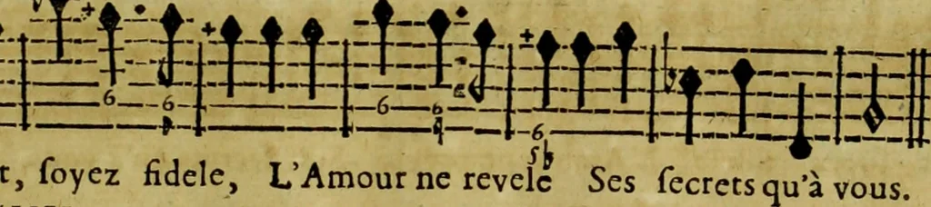 An illustration from L'Europe galante, ballet mise en musique, 1697, leaf 128