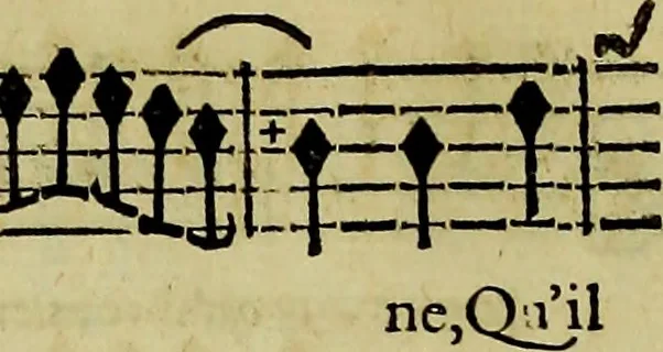 An illustration from L'Europe galante, ballet mise en musique, 1697, leaf 53