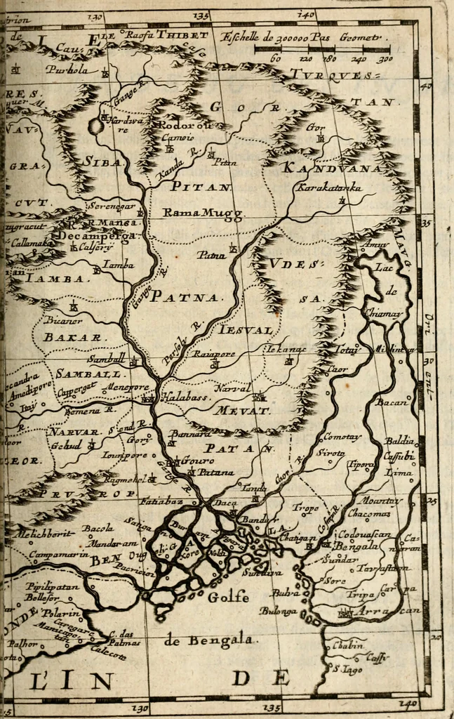 An illustration from L'Europe [l'Asie, l'Afrique, l'Amerique] en plusieurs cartes, e n plusieurs cartes, et en divers traittés de geographie et d'histoire .., 1683, leaf 144