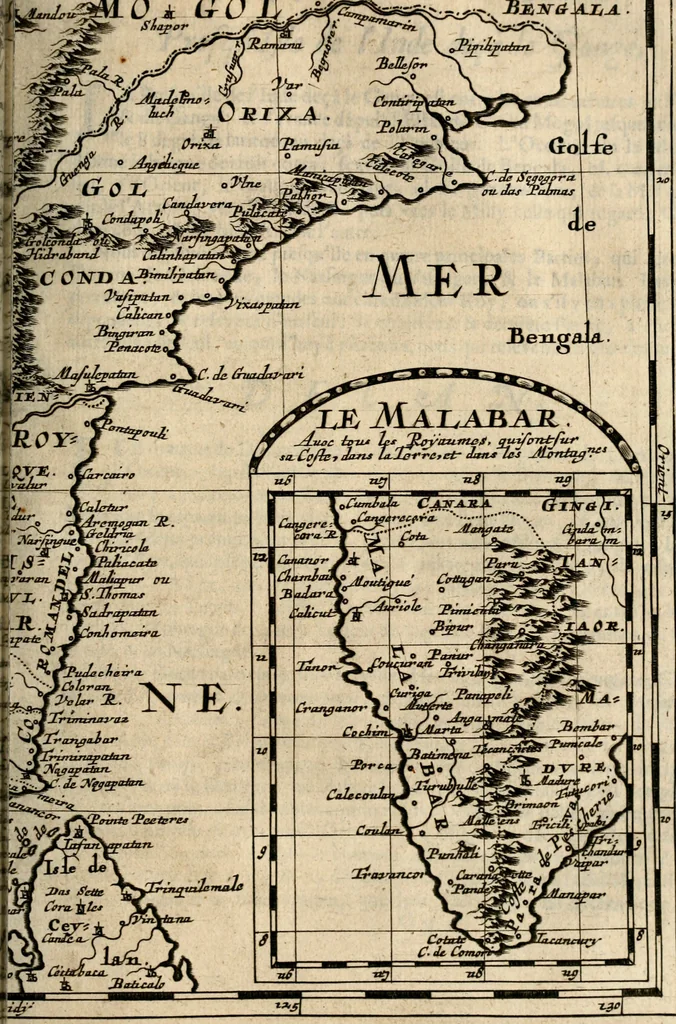 An illustration from L'Europe [l'Asie, l'Afrique, l'Amerique] en plusieurs cartes, e n plusieurs cartes, et en divers traittés de geographie et d'histoire .., 1683, leaf 156