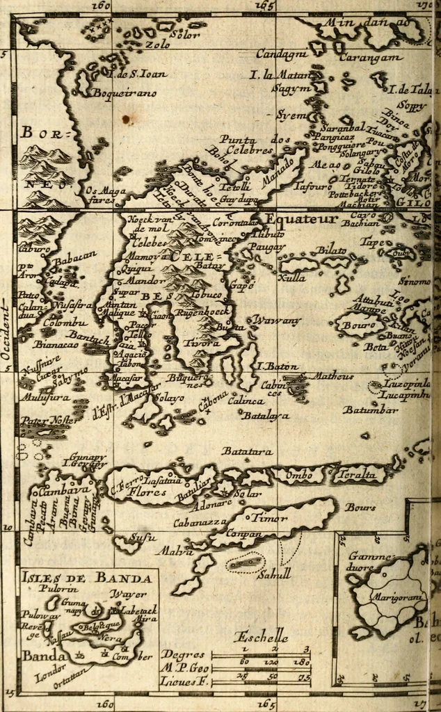 An illustration from L'Europe [l'Asie, l'Afrique, l'Amerique] en plusieurs cartes, e n plusieurs cartes, et en divers traittés de geographie et d'histoire .., 1683, leaf 219