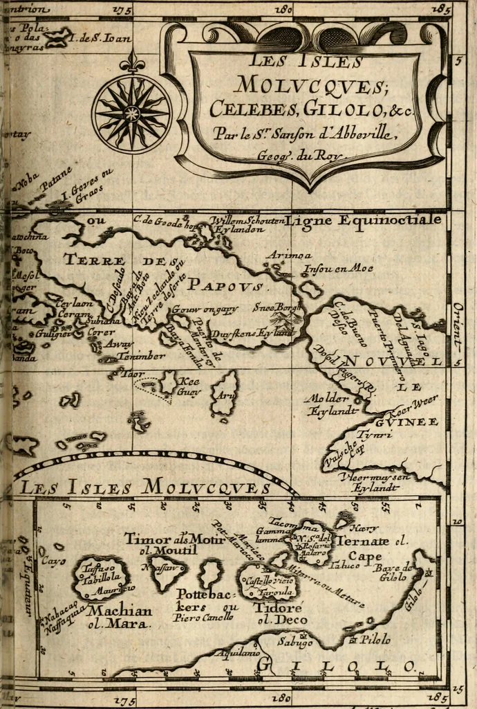 An illustration from L'Europe [l'Asie, l'Afrique, l'Amerique] en plusieurs cartes, e n plusieurs cartes, et en divers traittés de geographie et d'histoire .., 1683, leaf 220