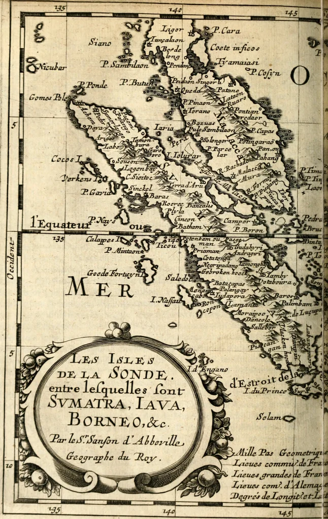 An illustration from L'Europe [l'Asie, l'Afrique, l'Amerique] en plusieurs cartes, e n plusieurs cartes, et en divers traittés de geographie et d'histoire .., 1683, leaf 227