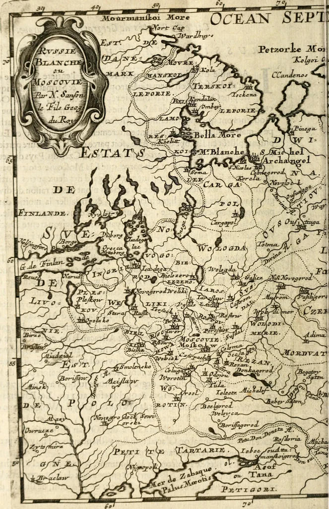 An illustration from L'Europe [l'Asie, l'Afrique, l'Amerique] en plusieurs cartes, e n plusieurs cartes, et en divers traittés de geographie et d'histoire .., 1683, leaf 27