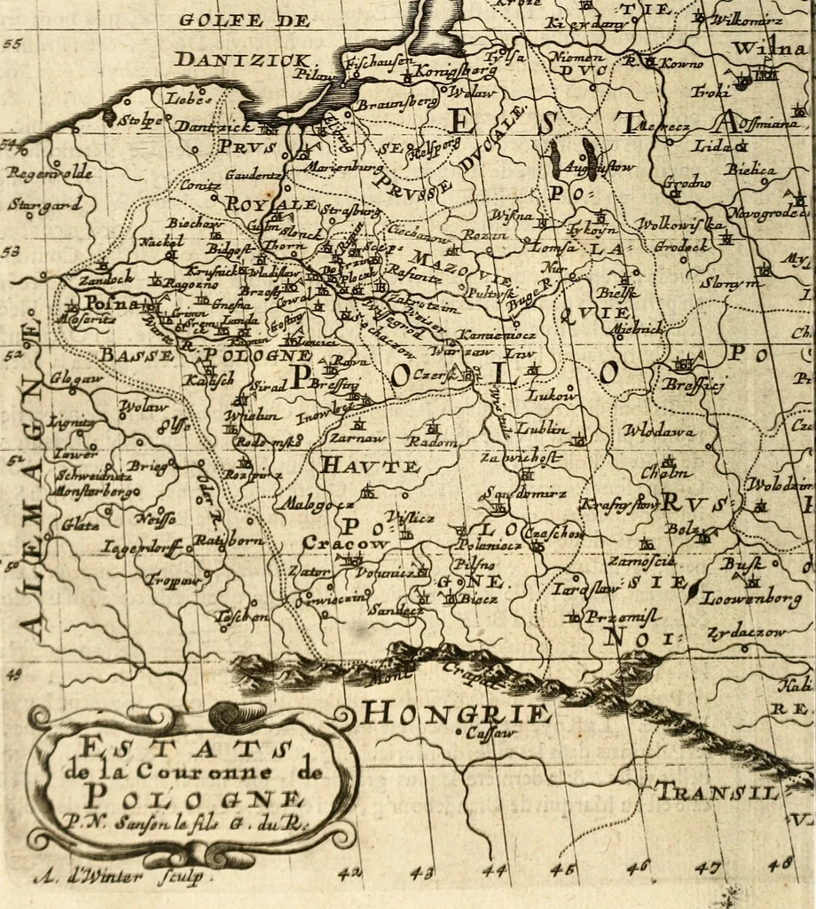 An illustration from L'Europe [l'Asie, l'Afrique, l'Amerique] en plusieurs cartes, e n plusieurs cartes, et en divers traittés de geographie et d'histoire .., 1683, leaf 39