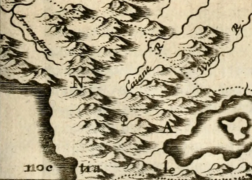 An illustration from L'Europe [l'Asie, l'Afrique, l'Amerique] en plusieurs cartes, e n plusieurs cartes, et en divers traittés de geographie et d'histoire .., 1683, leaf 500