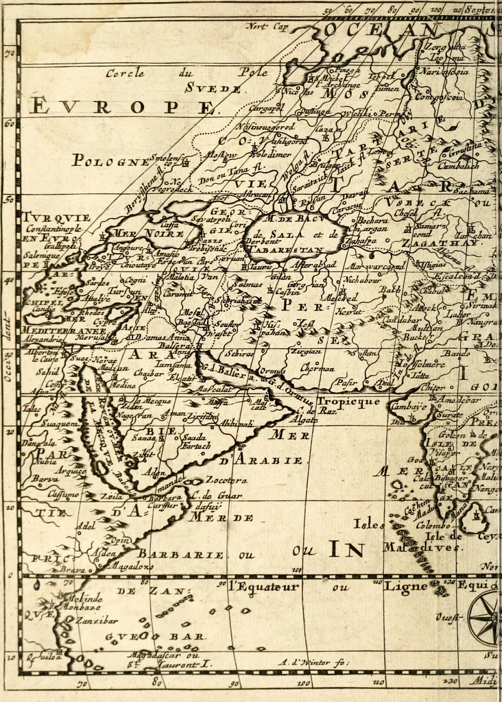 An illustration from L'Europe [l'Asie, l'Afrique, l'Amerique] en plusieurs cartes, e n plusieurs cartes, et en divers traittés de geographie et d'histoire .., 1683, leaf 73