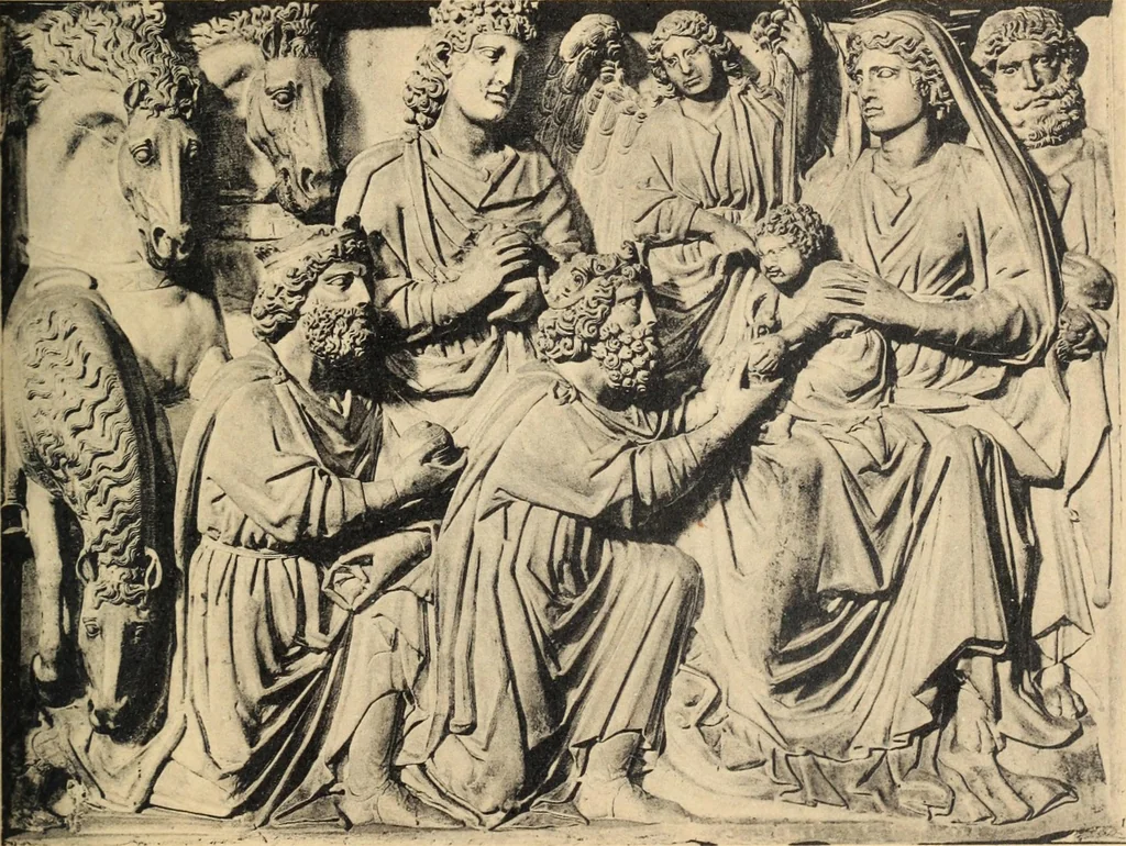 An illustration from Le val d'Arno, 1911, leaf 212