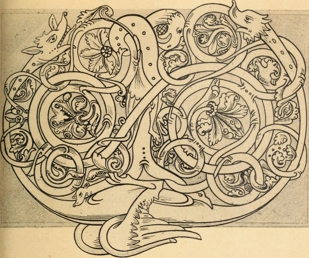 An illustration from Le val d'Arno, 1911, leaf 232