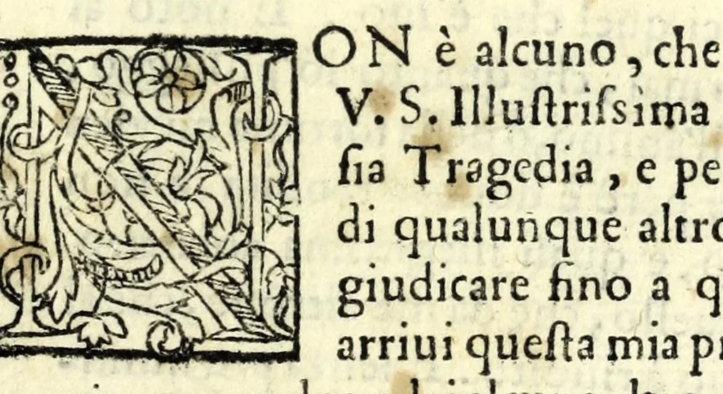 An illustration from L'Evandro : tragedia, 1613, leaf 5