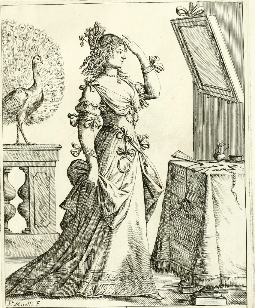 An illustration from Le ventiqvattr' hore dell' hvmana felicità : invenzione disegno ed intaglio, 1675, leaf 12