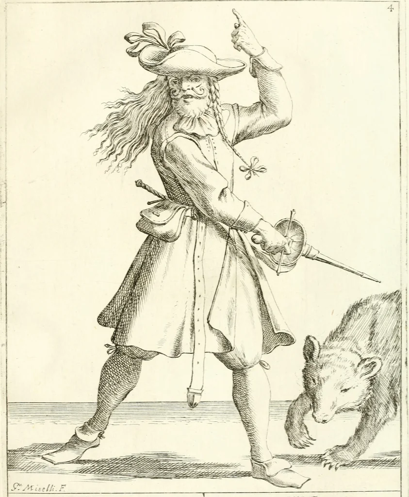 An illustration from Le ventiqvattr' hore dell' hvmana felicità : invenzione disegno ed intaglio, 1675, leaf 18