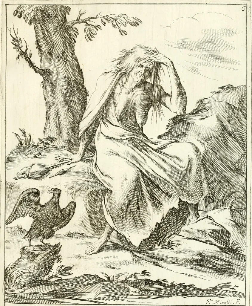 An illustration from Le ventiqvattr' hore dell' hvmana felicità : invenzione disegno ed intaglio, 1675, leaf 22