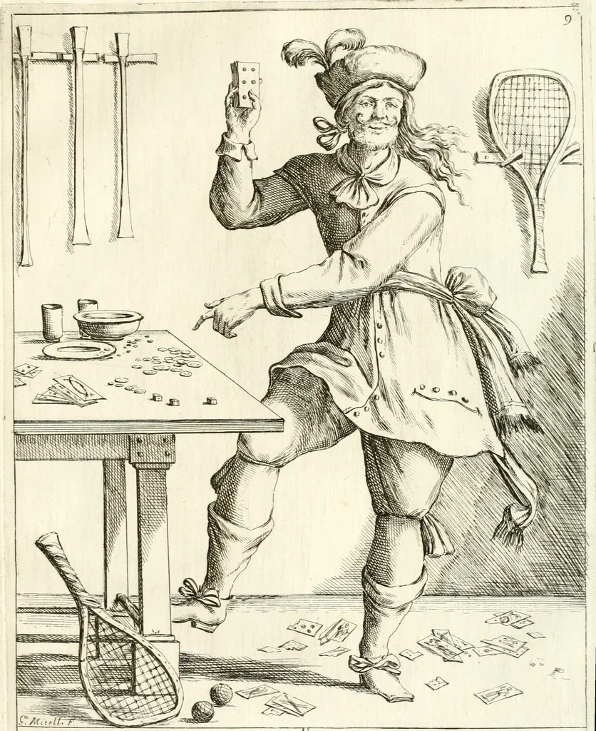 An illustration from Le ventiqvattr' hore dell' hvmana felicità : invenzione disegno ed intaglio, 1675, leaf 28