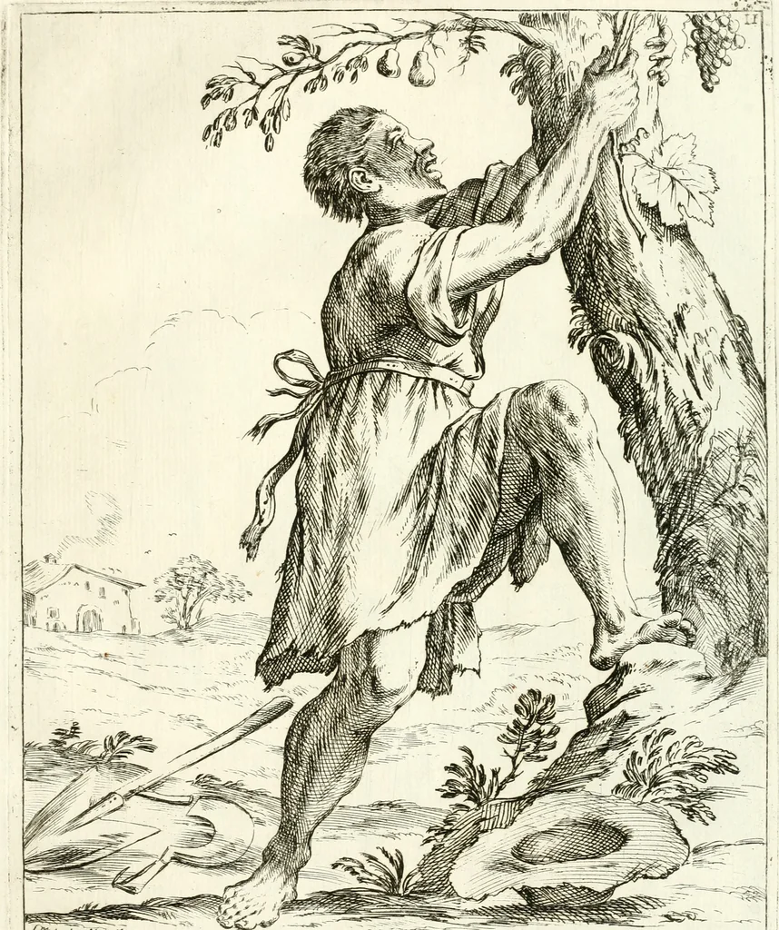 An illustration from Le ventiqvattr' hore dell' hvmana felicità : invenzione disegno ed intaglio, 1675, leaf 32