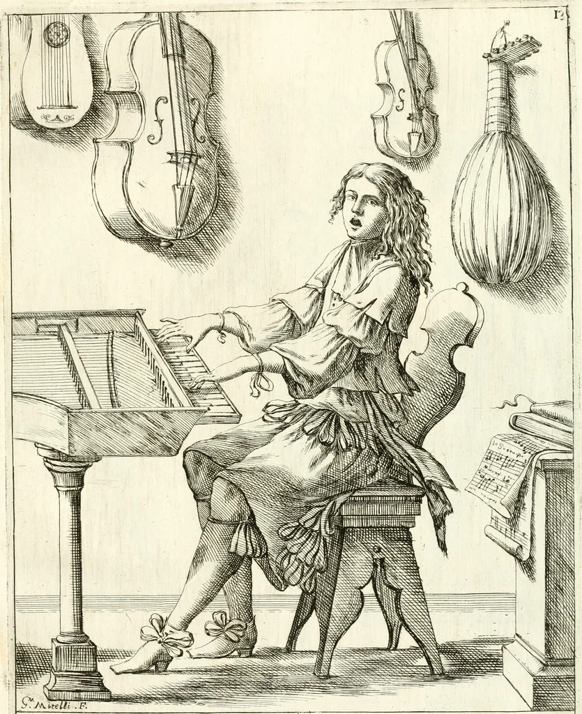 An illustration from Le ventiqvattr' hore dell' hvmana felicità : invenzione disegno ed intaglio, 1675, leaf 36