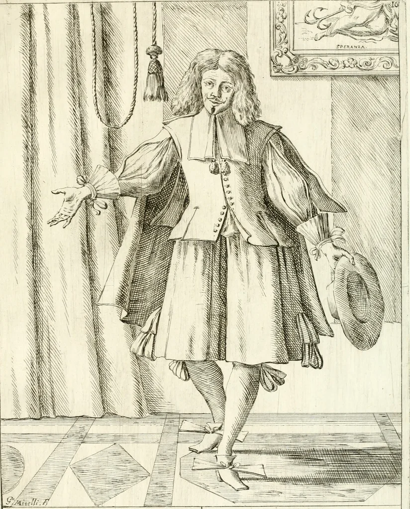 An illustration from Le ventiqvattr' hore dell' hvmana felicità : invenzione disegno ed intaglio, 1675, leaf 42