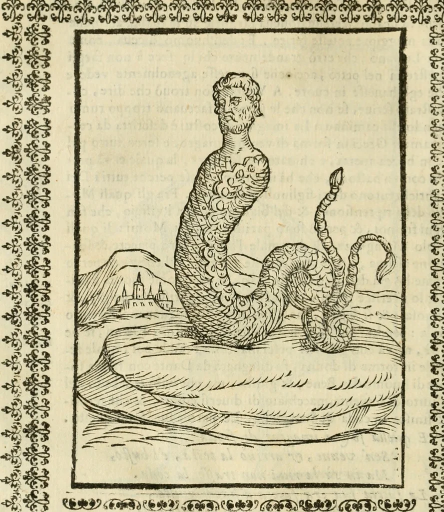 An illustration from Le vere e nove imagini de gli dei delli antichi di Vicenzo Cartari Reggiano. Ridotte da capo a piedi in questa nouissima impressione alle loro reali, & non piu per l'adietro osseruate simiglianze. Cauate da' marmi, bronzi, medaglie, gioie, & altre memorie antiche;, 1615, leaf 455
