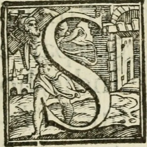An illustration from Le vere e nove imagini de gli dei delli antichi di Vicenzo Cartari Reggiano. Ridotte da capo a piedi in questa nouissima impressione alle loro reali, & non piu per l'adietro osseruate simiglianze. Cauate da' marmi, bronzi, medaglie, gioie, & altre memorie antiche;, 1615, leaf 6