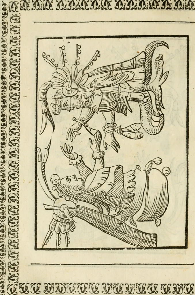 An illustration from Le vere e nove imagini de gli dei delli antichi di Vicenzo Cartari Reggiano. Ridotte da capo a piedi in questa nouissima impressione alle loro reali, & non piu per l'adietro osseruate simiglianze. Cauate da' marmi, bronzi, medaglie, gioie, & altre memorie antiche;, 1615, leaf 623