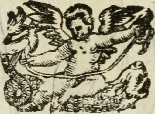 An illustration from Le vere e nove imagini de gli dei delli antichi di Vicenzo Cartari Reggiano. Ridotte da capo a piedi in questa nouissima impressione alle loro reali, & non piu per l'adietro osseruate simiglianze. Cauate da' marmi, bronzi, medaglie, gioie, & altre memorie antiche;, 1615, leaf 640