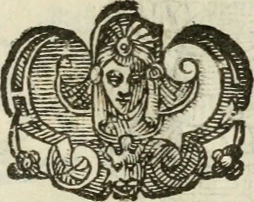 An illustration from Le vere e nove imagini de gli dei delli antichi di Vicenzo Cartari Reggiano. Ridotte da capo a piedi in questa nouissima impressione alle loro reali, & non piu per l'adietro osseruate simiglianze. Cauate da' marmi, bronzi, medaglie, gioie, & altre memorie antiche;, 1615, leaf 648