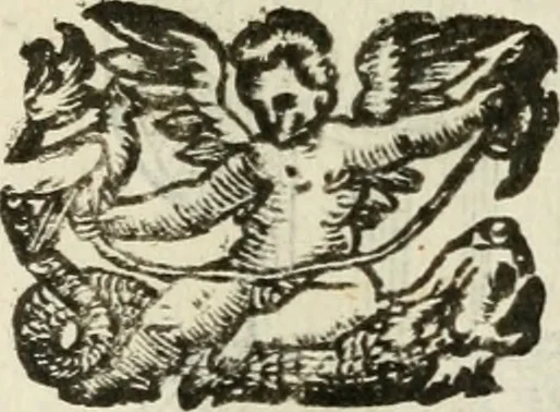 An illustration from Le vere e nove imagini de gli dei delli antichi di Vicenzo Cartari Reggiano. Ridotte da capo a piedi in questa nouissima impressione alle loro reali, & non piu per l'adietro osseruate simiglianze. Cauate da' marmi, bronzi, medaglie, gioie, & altre memorie antiche;, 1615, leaf 662