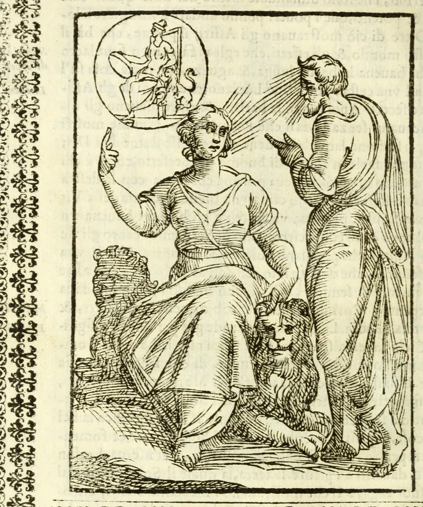 An illustration from Le vere e nove imagini de gli dei delli antichi, 1615, leaf 110