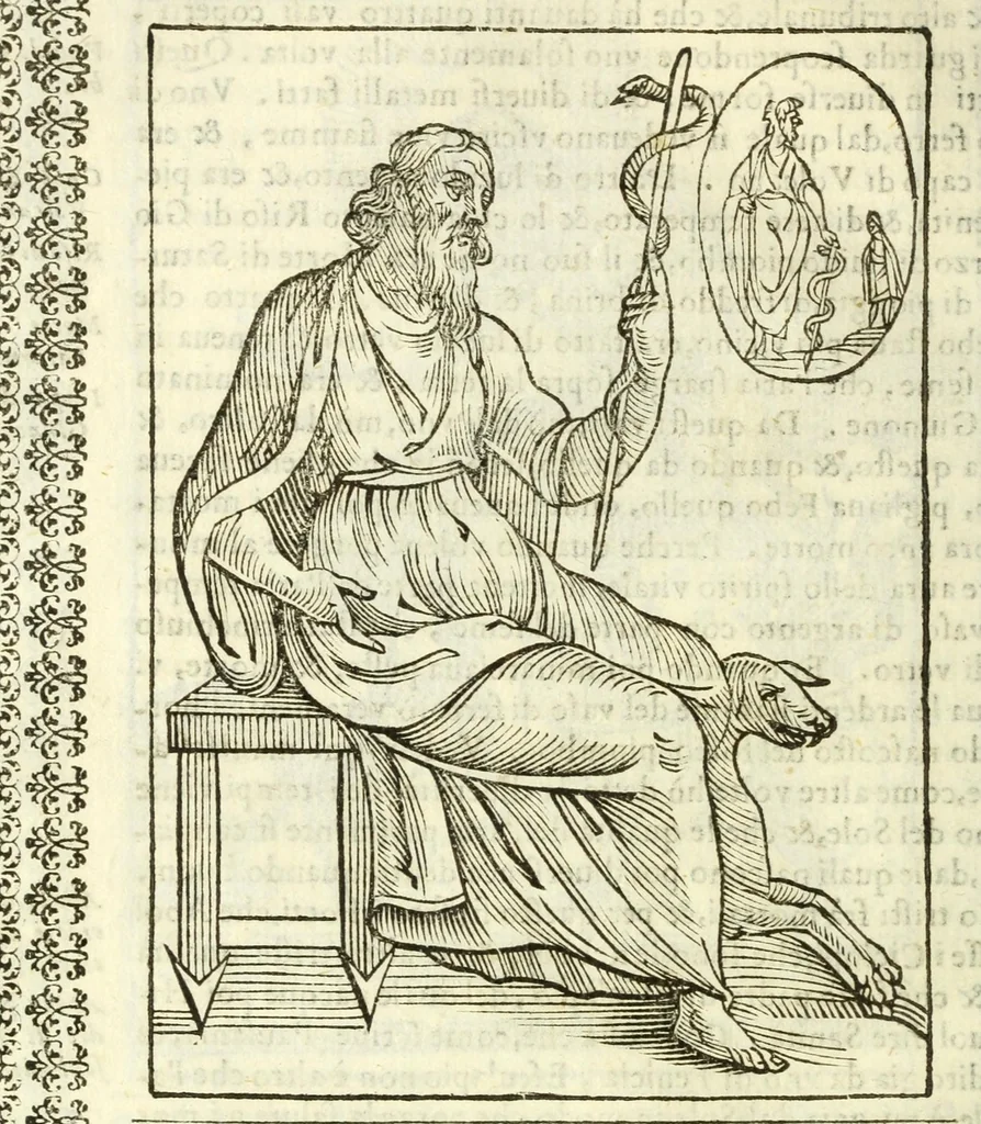 An illustration from Le vere e nove imagini de gli dei delli antichi, 1615, leaf 116