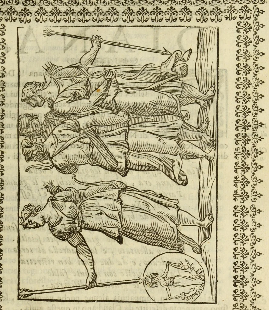 An illustration from Le vere e nove imagini de gli dei delli antichi, 1615, leaf 133