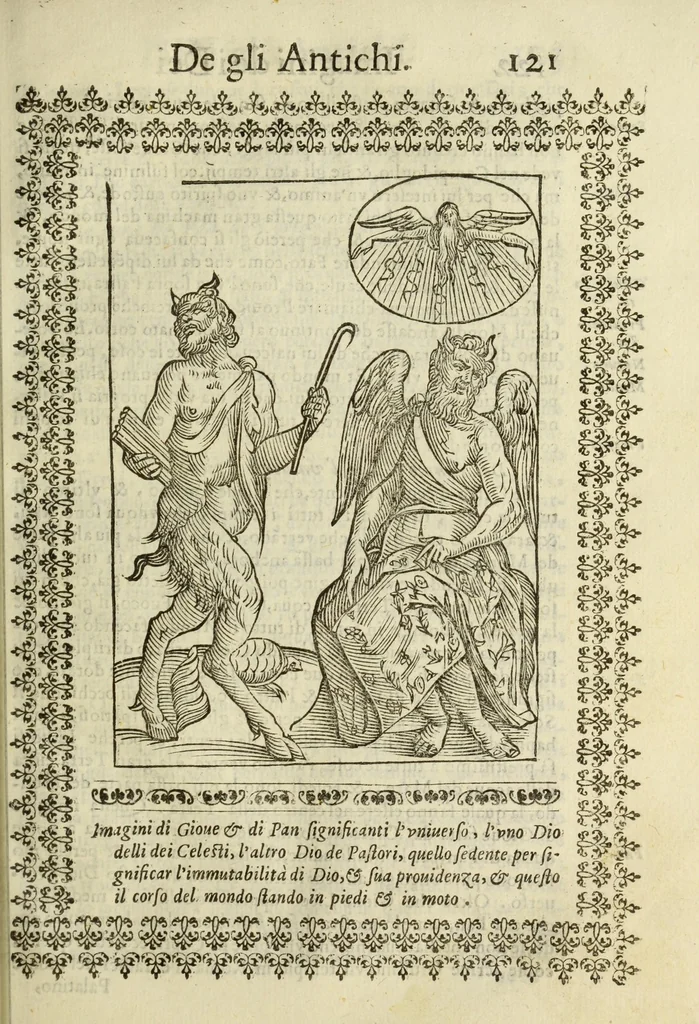 An illustration from Le vere e nove imagini de gli dei delli antichi, 1615, leaf 163