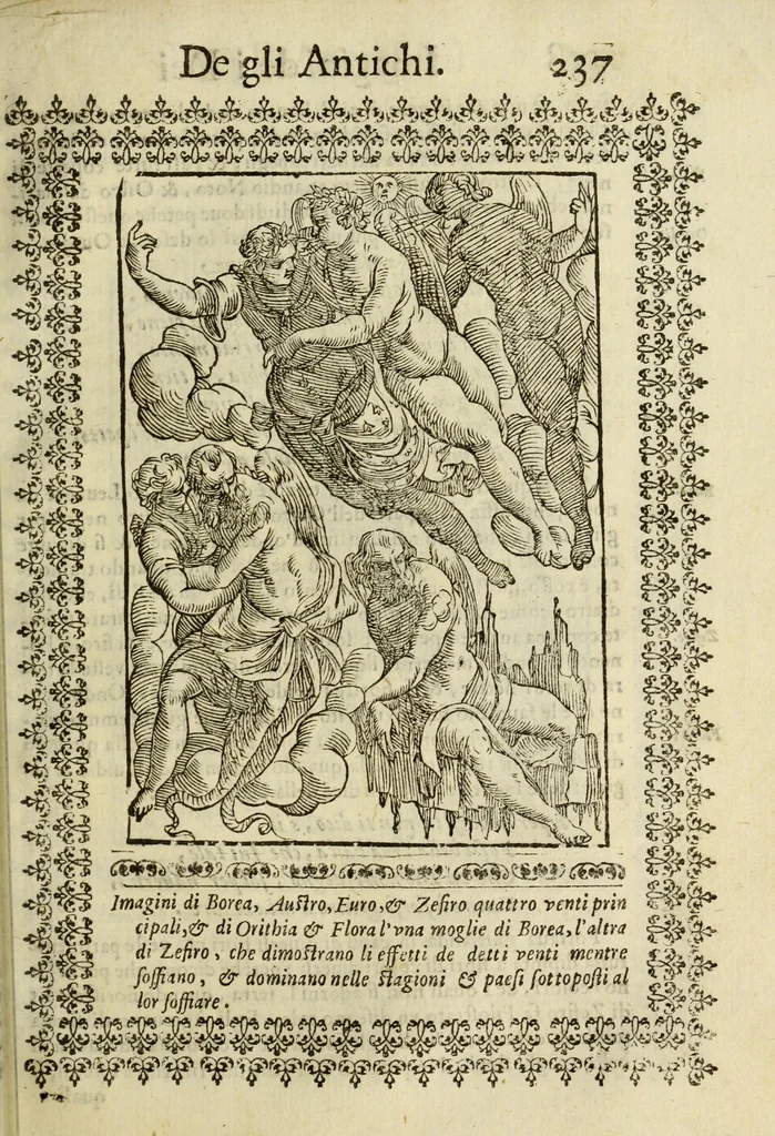 An illustration from Le vere e nove imagini de gli dei delli antichi, 1615, leaf 279