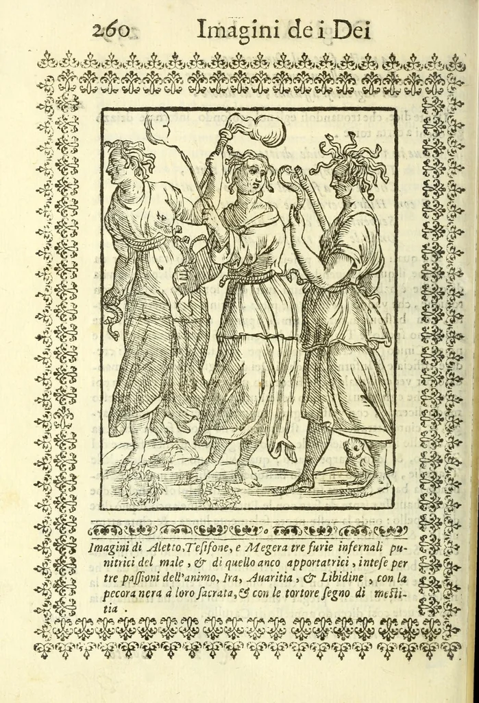 An illustration from Le vere e nove imagini de gli dei delli antichi, 1615, leaf 302
