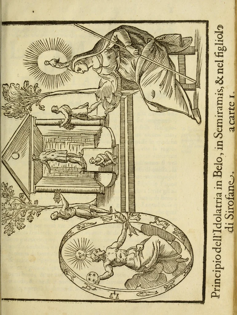 An illustration from Le vere e nove imagini de gli dei delli antichi, 1615, leaf 37