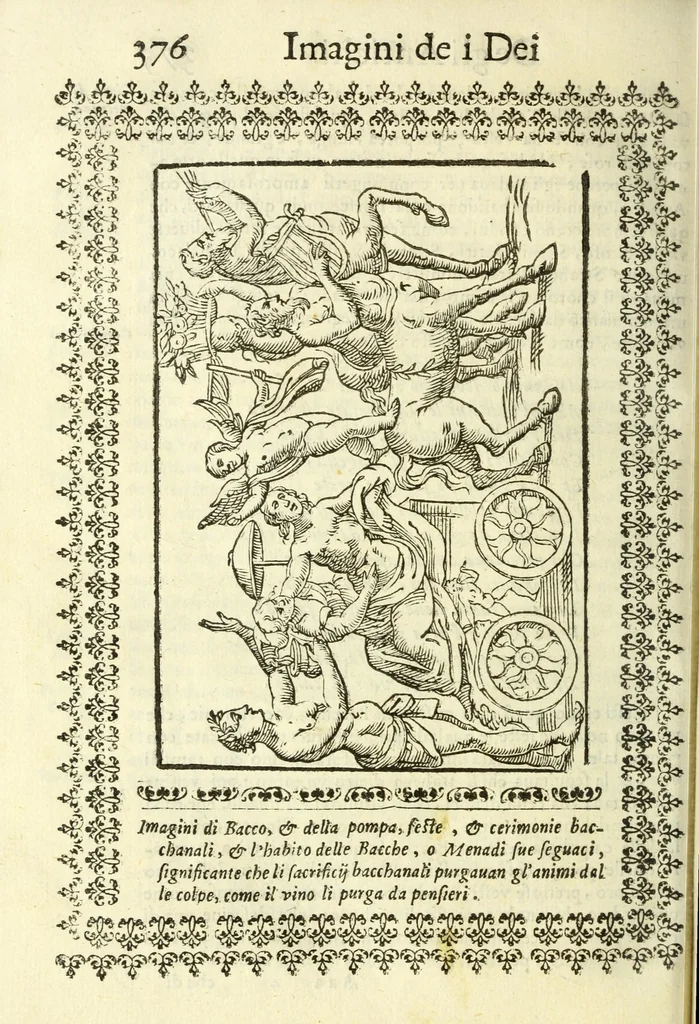 An illustration from Le vere e nove imagini de gli dei delli antichi, 1615, leaf 418