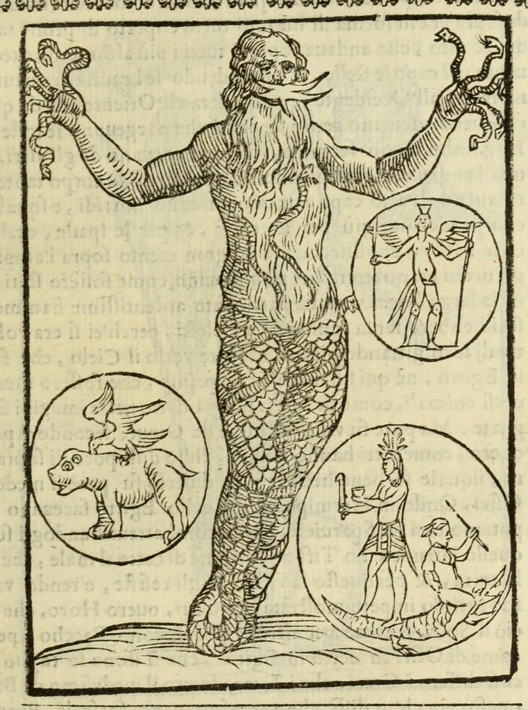 An illustration from Le vere e nove imagini de gli dei delli antichi, 1615, leaf 429