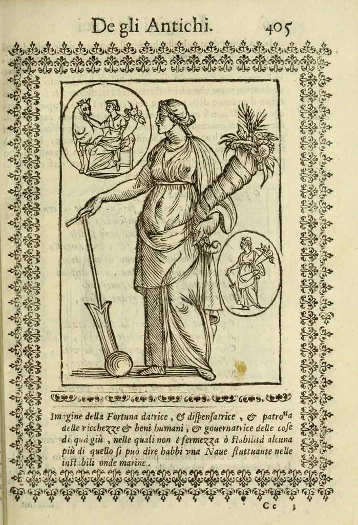 An illustration from Le vere e nove imagini de gli dei delli antichi, 1615, leaf 447