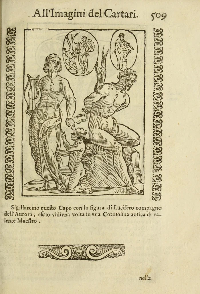 An illustration from Le vere e nove imagini de gli dei delli antichi, 1615, leaf 551