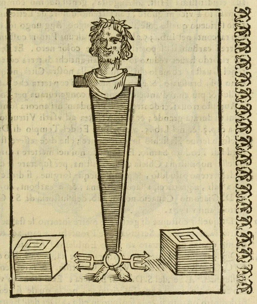 An illustration from Le vere e nove imagini de gli dei delli antichi, 1615, leaf 585