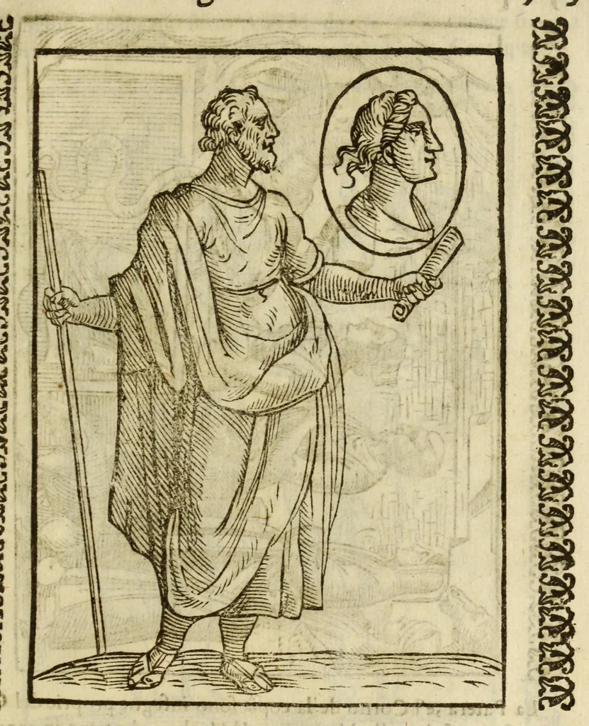 An illustration from Le vere e nove imagini de gli dei delli antichi, 1615, leaf 605
