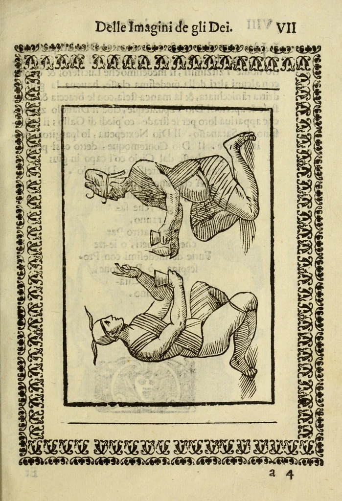 An illustration from Le vere e nove imagini de gli dei delli antichi, 1615, leaf 629
