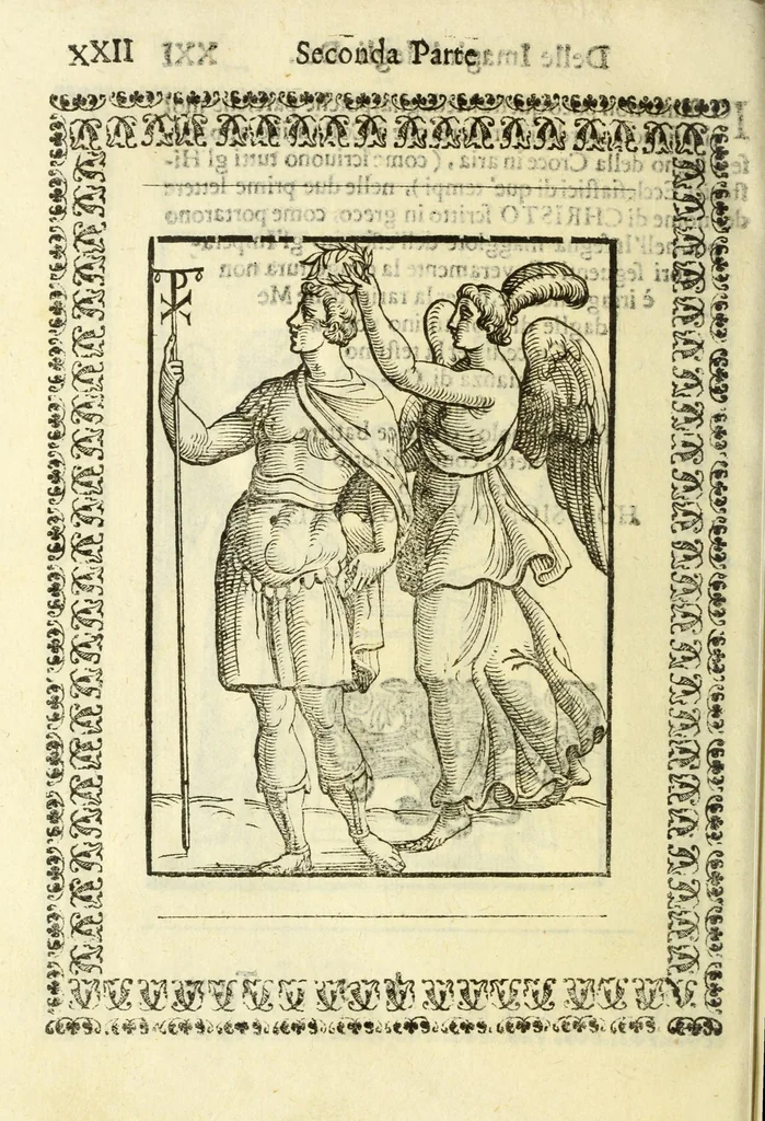 An illustration from Le vere e nove imagini de gli dei delli antichi, 1615, leaf 644