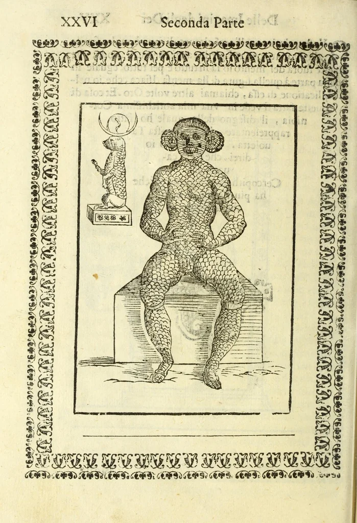An illustration from Le vere e nove imagini de gli dei delli antichi, 1615, leaf 648