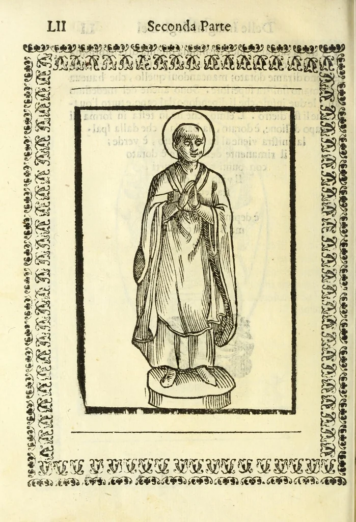An illustration from Le vere e nove imagini de gli dei delli antichi, 1615, leaf 672